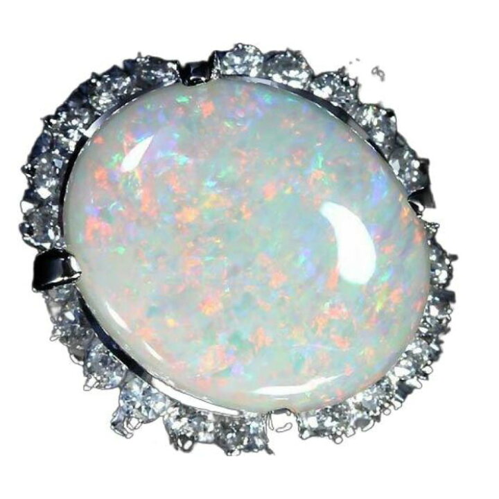 楽天市場】≪opal≫ 華やかな遊色! オパール 大粒2.95ct! ダイヤモンド 