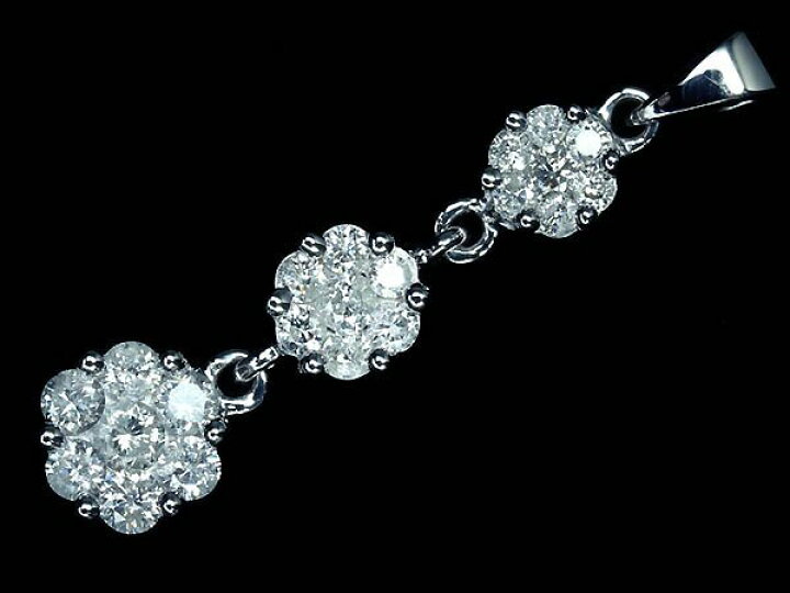 楽天市場】《Diamond》ダイヤモンド 総計1.00ct K18WG 高級ペンダント 