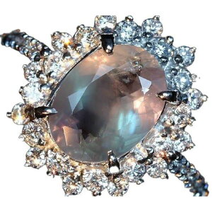 Alexandrite󏭕 VRALThCg 2.656ct _Ch 0.62ct Pt900 O _C 12O w \[eBOt