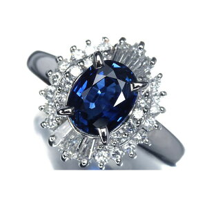 sSapphiret㎿Tt@CA 嗱1.12ct ㎿_Ch 0.5ct Pt900 O 7.5 O w