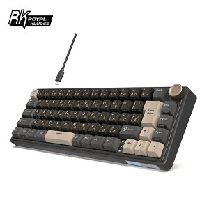 RK ROYAL KLUDGE R65 �Q�[�~���O�L�[�{�[�h �L�� ���{��z�� ���J�j�J���L�[�{�[�h 60%�R���p�N�g�L�[�{�[�h 70�L�[ �e���L�[���X �z�b�g�X���b�v�\ �{�����[���m�u���� �N���[���X�C�b�` RGB�o