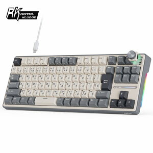 RK ROYAL KLUDGE R87 Pro ���J�j�J���L�[�{�[�h ���{��z�� �Q�[�~���O�L�[�{�[�h �L��