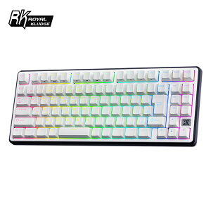 RK ROYAL KLUDGE X87 �Q�[�~���O�L�[�{�[�h ���{��z�� ������PBT�L�[�L���b�v ���J�j�J���L�[�{�[�h �L�� 75%�R���p�N�g���C�A�E�g �K�X�P�b�g�}�E���g RGB�o�b�N���C�g �I�����C���h���C�o�[�Ή�