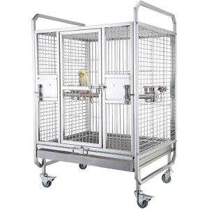 EP[W ؂ȑ^IEP[WA 딵ɐBP[WA `̃XeX|̒A LX^[t (Color : Silver Size : 56*49*90cm)