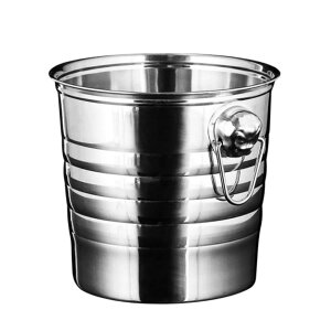 厚くするアイスペール ビールなど 保冷用 プロ仕様溶けない アイスバケットステンレス 氷入れ 二重構造 真空断熱 大容量 ハンドル付き トングと蓋付き持ちやすい