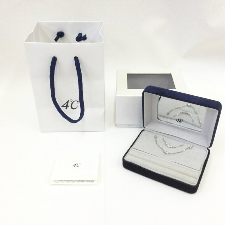 楽天市場】〇〇【中古】4℃ ヨンドシー ネックレス・ブレスレットセット 