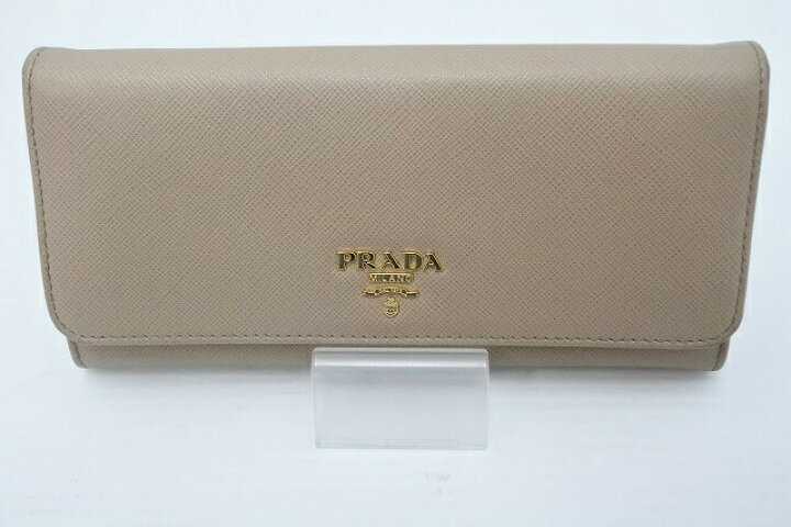 楽天市場】□□【中古】PRADA プラダ 長財布 1MH132 ベージュ Bランク  
