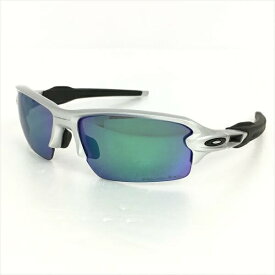 ☆☆【中古】OAKLEY オークリ FLAK2.0 サングラス 偏光レンズ ユニセックス ケース付 OO9271-02 シルバー Bランク