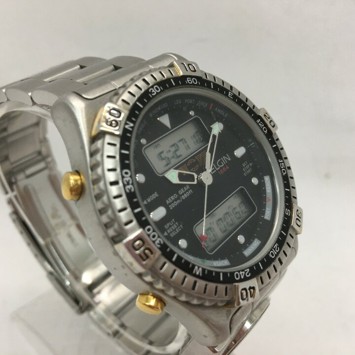 楽天市場】▽▽【中古】ELGIN エルジン メンズ腕時計 クオーツ 