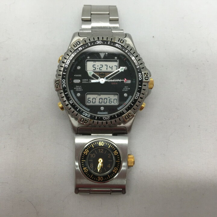 楽天市場】▽▽【中古】ELGIN エルジン メンズ腕時計 クオーツ 