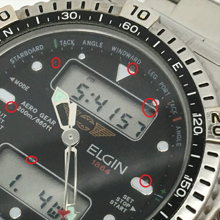 楽天市場】▽▽【中古】ELGIN エルジン メンズ腕時計 クオーツ 