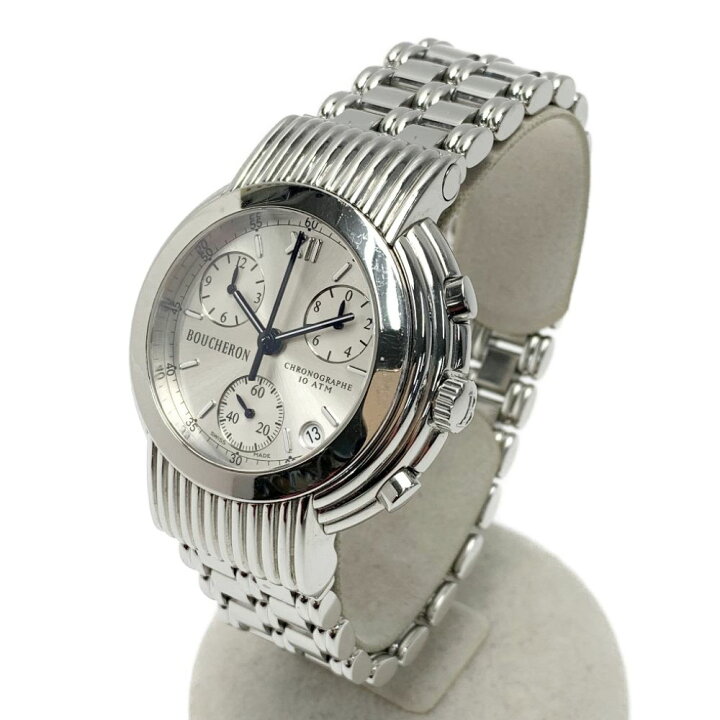 楽天市場】【中古】BOUCHERON ブシュロン 10ATM クロノグラフ AJ408227 