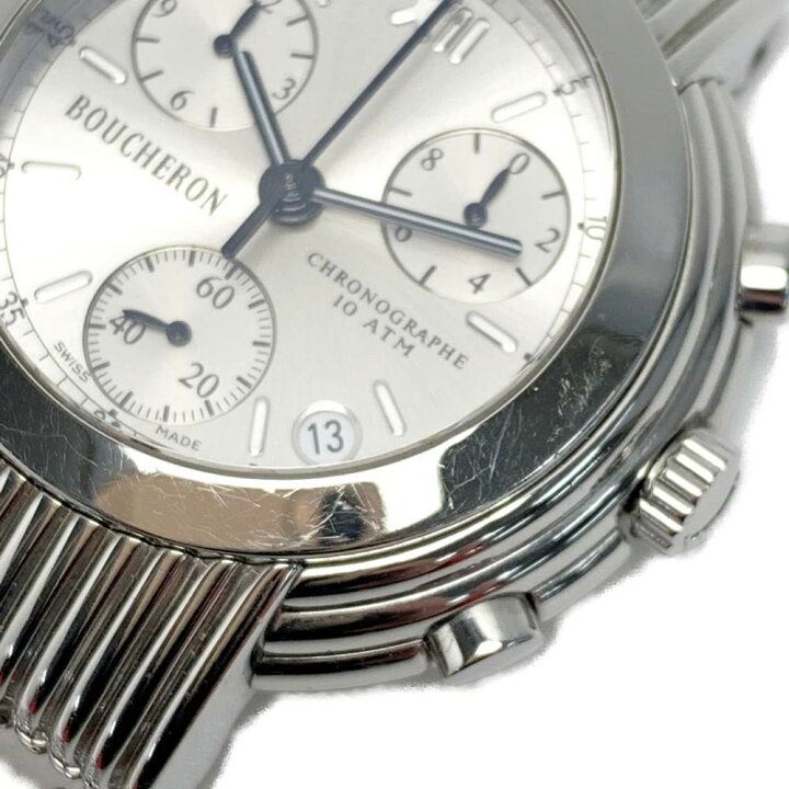楽天市場】【中古】BOUCHERON ブシュロン 10ATM クロノグラフ AJ408227 