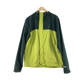 〇〇【中古】SIERRA DESIGNS シエラデザイン メンズ ジャケット マウンテンパーカー サイズL グリーン×黄緑 Bランク
