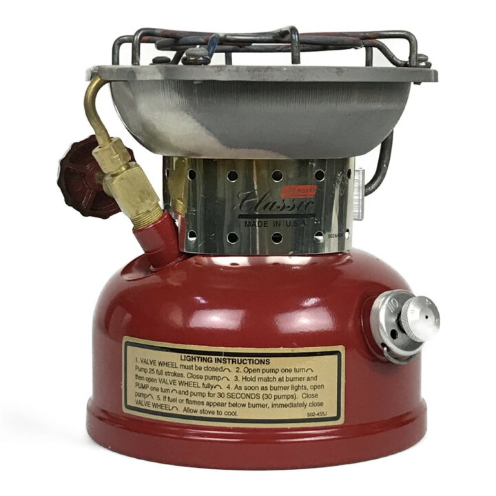 楽天市場 中古 Coleman Classic コールマン シングルバーナー ガソリンストーブ 95年 アメリカ製 502 455j 502a429j Bランク リサイクルビッグバン楽天市場店