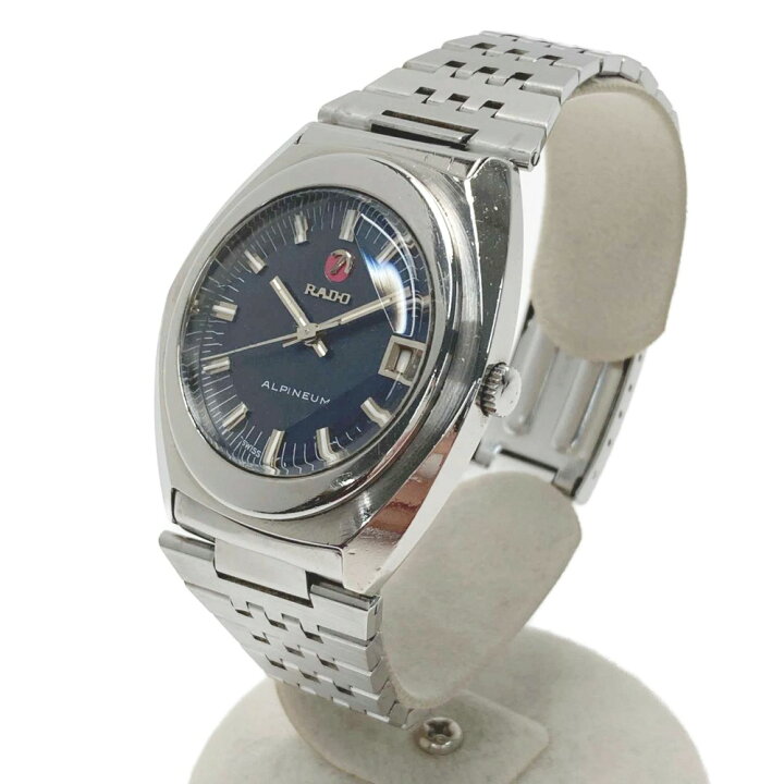 楽天市場】【中古】RADO ラドー ALPINEUM アルピニウム ネイビー 自動 ALPINEUM 自動巻き時計 シルバーRado
