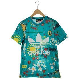 〇〇【中古】adidas アディダス メンズ Tシャツ サイズM グリーン Bランク