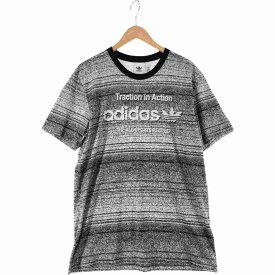 〇〇【中古】adidas アディダス メンズ Tシャツ サイズJ/O グレー Bランク