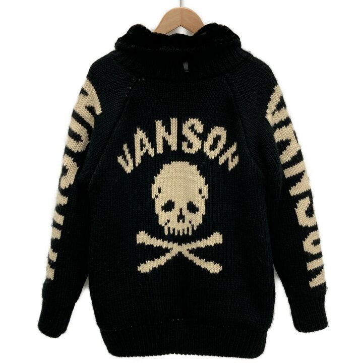 楽天市場】【中古】VANSON バンソン カウチンジャケット ニット スカル 