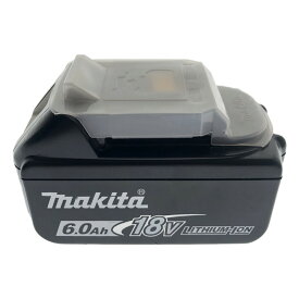 □□【中古】MAKITA マキタ 電動工具 バッテリー 18V6.0 箱なし BL1860B ブラック Aランク