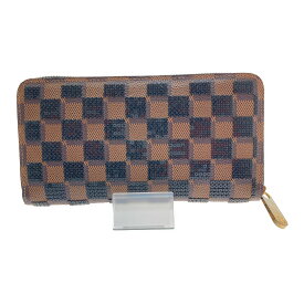 □□【中古】LOUIS VUITTON ルイヴィトン ダミエ パイエット ジッピー ウォレット　スパンコール N63174 Bランク