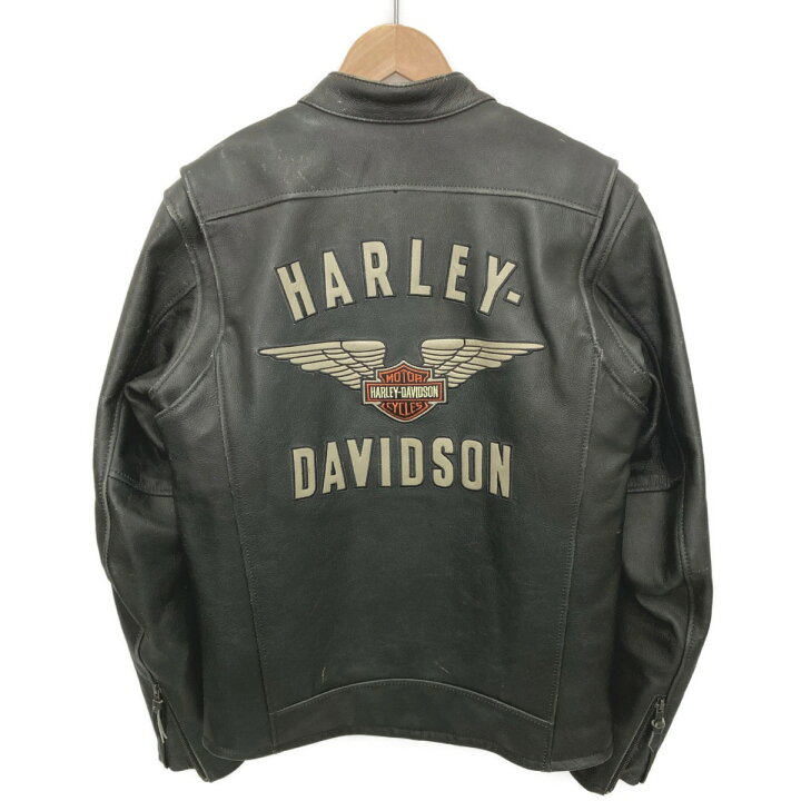 楽天市場】【中古】HARLEY-DAVIDSON ハーレーダビッドソン レザー HARLEY DAVIDSON ハーレーダビットソンレザージャケット牛革
