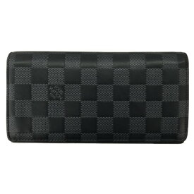 ##【中古】LOUIS VUITTON ルイヴィトン ダミエアンフィニ ポルトフォユ・ブラザ N60334 Cランク