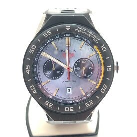 □□【中古】TAG HEUER タグホイヤー 腕時計 スマートウォッチ コネクテッド モジュラー 45 ラバー ブラック SBF8A8001 Bランク