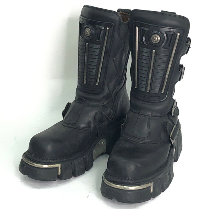 楽天市場】▽▽【中古】NEWROCK ニューロック バイク厚底ブーツ サイズ 