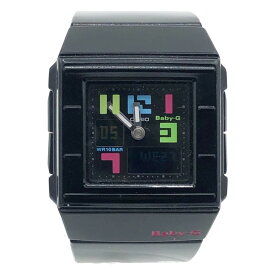 〇〇【中古】CASIO カシオ BABY-G CASKET ポッピングダイアル BGA-200PD ブラック 腕時計 Bランク