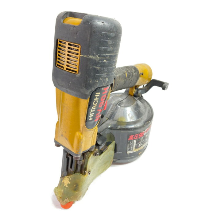 HITACHI 日立 90mm 高圧ロール釘打機 NV90H エア工具 ケース有 中古