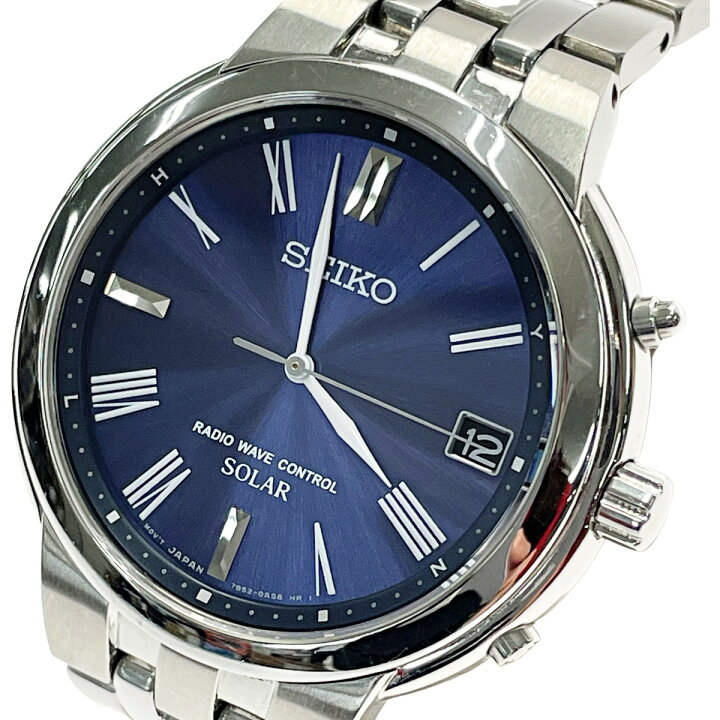 楽天市場】【中古】SEIKO セイコー スピリット 7B52-0AH0 ブルー 電波 