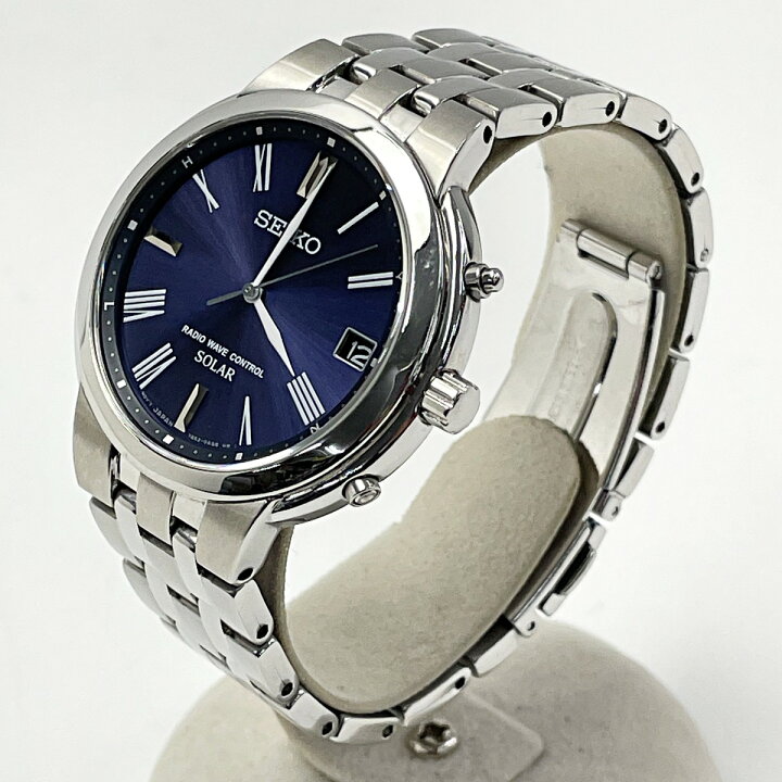 楽天市場】【中古】SEIKO セイコー スピリット 7B52-0AH0 ブルー 電波 