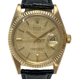 ☆☆【中古】ROLEX ロレックス デイトジャスト K18 1601 シャンパンゴールド 自動巻き メンズ 腕時計 Bランク