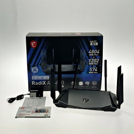 ☆☆【中古】msi RadiX AX6600 Wi-Fi 6 トライバンドゲーミングルーター GRAX66 AX6600 Bランク