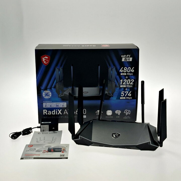 楽天市場】【中古】msi RadiX AX6600 Wi-Fi 6 トライバンドゲーミング 