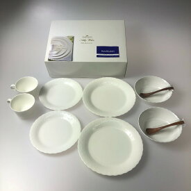 ●●【中古】NARUMI ナルミ 洋食器セット ホワイトコレクション 8ピース・スターターセット Aランク