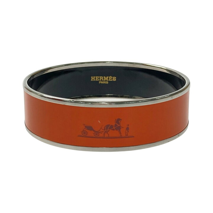 楽天市場】【中古】HERMES エルメス エマイユGM バングル オレンジ 
