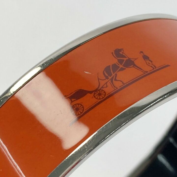 楽天市場】【中古】HERMES エルメス エマイユGM バングル オレンジ 