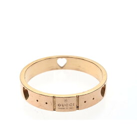 ▼▼【中古】GUCCI グッチ アイコンアモールリング 指輪 20号 GG ハート ジャパンリミテッド 日本限定 K18 4g Bランク