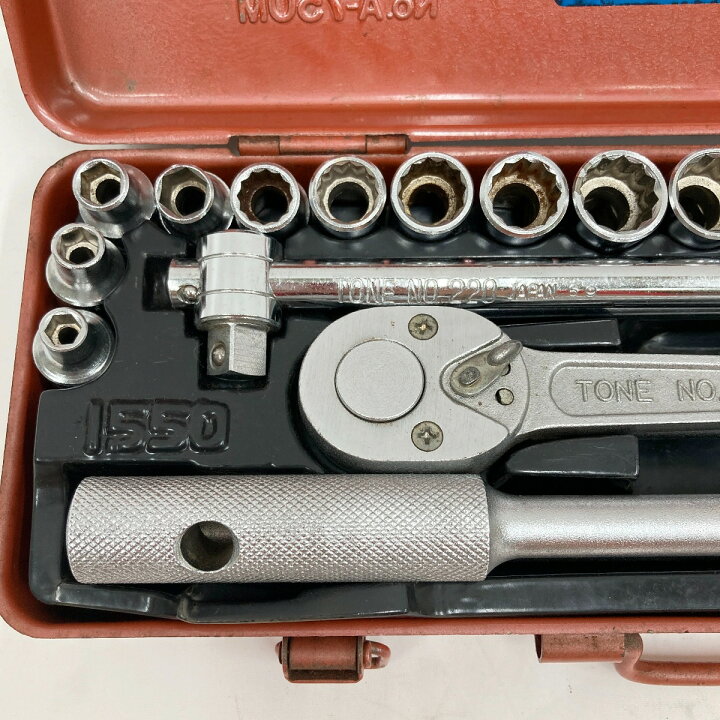 楽天市場】〇〇【中古】TONE トネ ソケットレンチ セット 25点 A-1550M 
