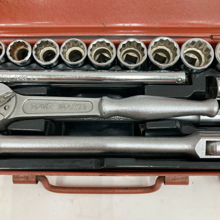 楽天市場】〇〇【中古】TONE トネ ソケットレンチ セット 25点 A-1550M 