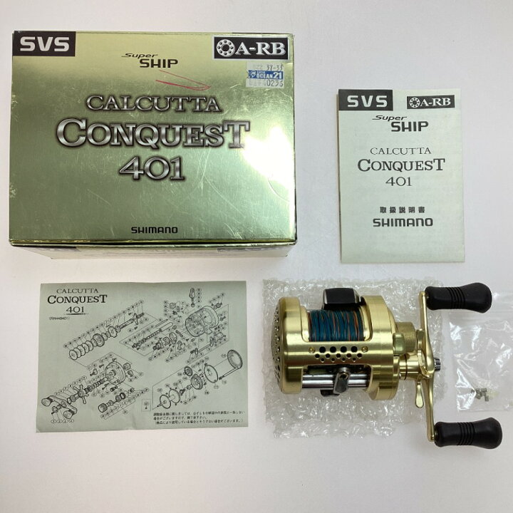 楽天市場】§§【中古】SHIMANO シマノ 03カルカッタコンクエスト401 左 