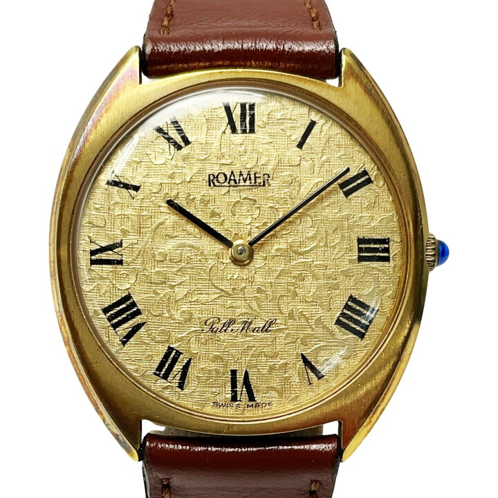 楽天市場】【中古】ROAMER Pall Mall ゴールド 手巻き アナログ 