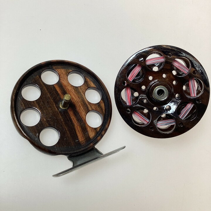 楽天市場】§§【中古】ツルヤ 黒鯛ヘチ釣り木製リール 黒檀 Cランク 
