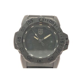 ▼▼【中古】LUMINOX ルミノックス メンズ腕時計 クオーツ デイト SERIES 3500-1GBq ブラック Bランク