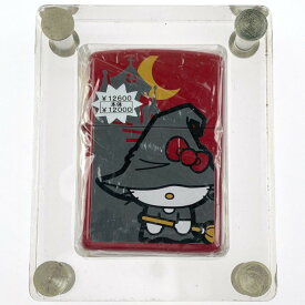 ▽▽【中古】 ZIPPO ハローキティ 魔女デザイン シリアル50番台 ジッポー Bランク