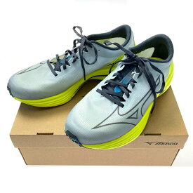 ☆☆【中古】MIZUNO ミズノ スニーカー SIZE 27cm メンズ FLV0523 グレー×イエロー Aランク