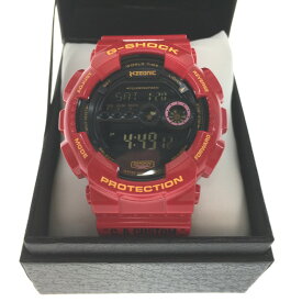 【エントリーポイント10倍｜7/19 20:00-7/26 1:59】【送料無料】【中古】CASIO カシオ G-SHOCK GD-100 レッド シャア・アズナブル カスタム ガンダム35周年コラボモデル 箱付 Aランク