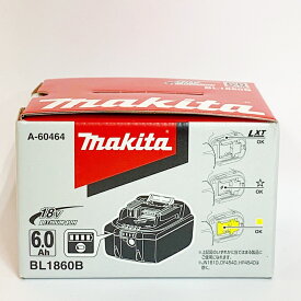 ♭♭【中古】MAKITA マキタ リチウムイオンバッテリー　6.0AH　18V BL1860B 未使用品 Sランク